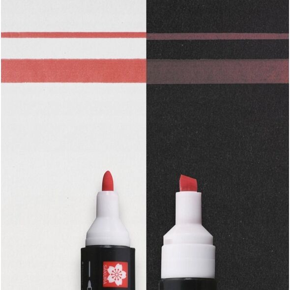 Sakura Marker Permapaque Dual Point czerwony, Sakura 13297238 8712079482572