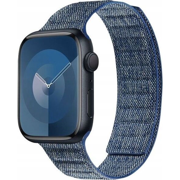 Crong Crong Melange - Pasek magnetyczny do Apple Watch 42/44/45/49 mm (niebieski melanż) 13297240 5904310703437