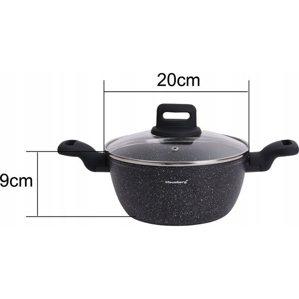 Klausberg GARNEK MARMURKOWY KLAUSBERG 20cm 2,3L KB-7670 13298069 5908287276703