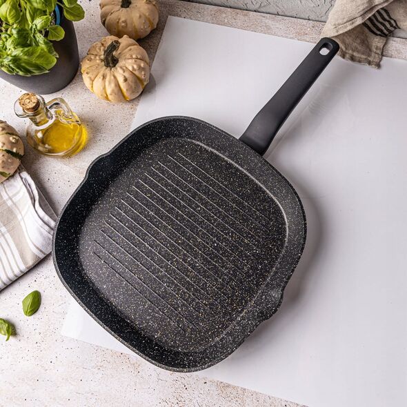 Patelnia Klausberg PATELNIA GRILLOWA MARMURKOWA KLAUSBERG 28cm KB-7662 13298071 5908287276628