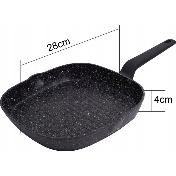 Patelnia Klausberg PATELNIA GRILLOWA MARMURKOWA KLAUSBERG 28cm KB-7662 13298071 5908287276628