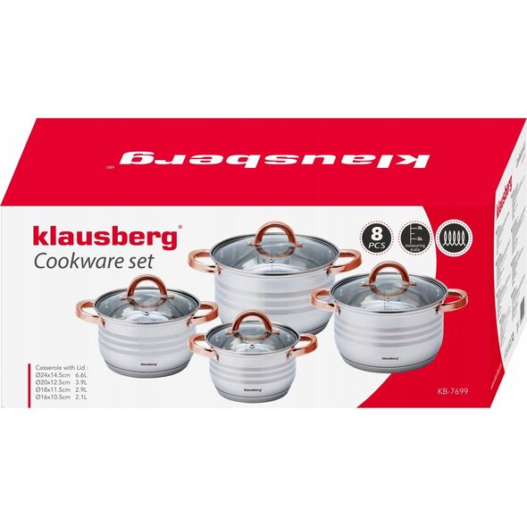 Klausberg ZESTAW GARNKÓW 8 ELEMENTÓW KLAUSBERG KB-7699 13298177 5908287276994