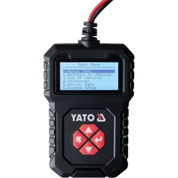 Yato ELEKTRONICZNY TESTER AKUMULATORÃW 12V 13298190 5906083094736