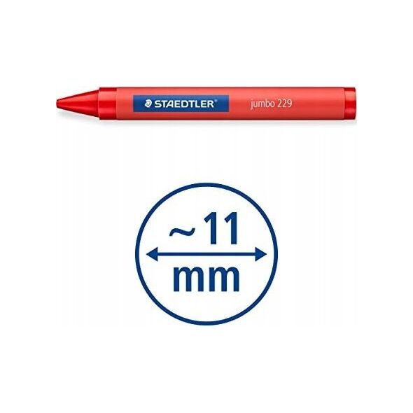 Staedtler STAEDTLER Wachsmalkreide Noris jumbo 12er-Set 12mm retail 13298213 4007817102275