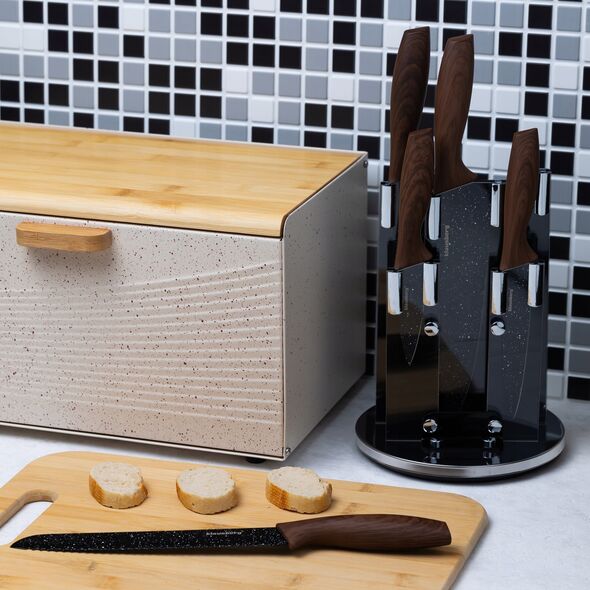 Klausberg ZESTAW 5 KUCHENNYCH NOŻY W STOJAKU KLAUSBERG KB-7615 13298296 5908287276154