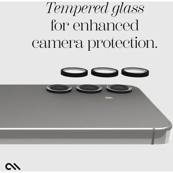 Case-Mate Case-Mate Aluminum Ring Lens Protector - Szkło ochronne na obiektyw aparatu Samsung Galaxy S24 (Black) 13300439 840171736519