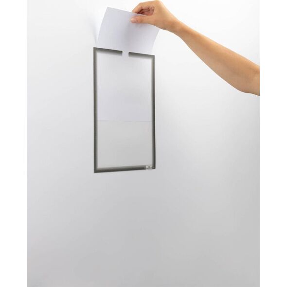 Durable 1x5 Durable Document Holder DIN A4 self-adhesive grey 400657 13300448 4005546737577