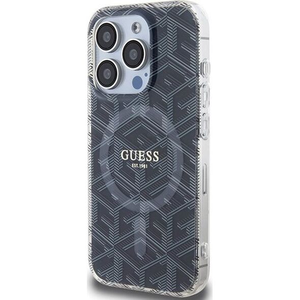 Guess Guess GUHMP15LHGCUSTGK iPhone 15 Pro 6.1" czarny/black hardcase IML GCube MagSafe 13300773 3666339221867