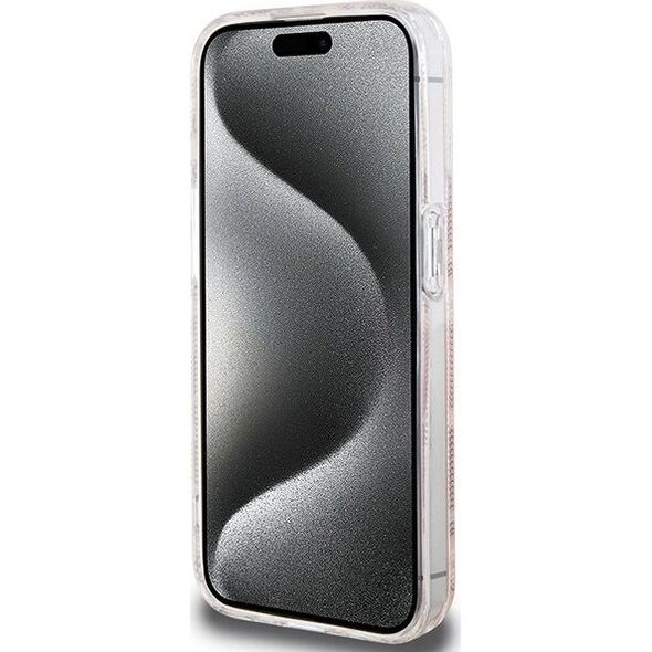 Guess Guess GUHMP15XHGCUSTGP iPhone 15 Pro Max 6.7" różowy/pink hardcase IML GCube MagSafe 13300784 3666339222017