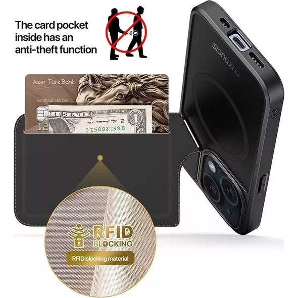 Dux Ducis Etui DUX DUCIS Rafi II Mag - etui back cover z podstawką kompatybilne z MagSafe do iPhone 15 13305050 6934913021378