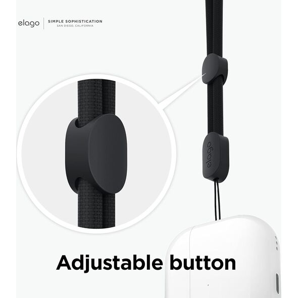 Elago Elago AirPods Pro 2 Nylon Strap TPU Shell Case - etui z paskiem do AirPods Pro 2 przeźroczyste - Gwarancja bezpieczeństwa. Proste raty. Bezpłatna wysyłka od 170 zł. 13305817 8809863851673