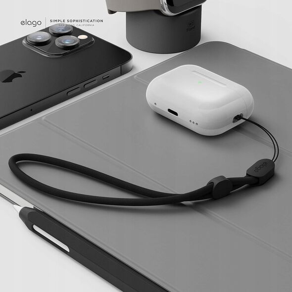 Elago Elago AirPods Pro 2 Nylon Strap TPU Shell Case - etui z paskiem do AirPods Pro 2 przeźroczyste - Gwarancja bezpieczeństwa. Proste raty. Bezpłatna wysyłka od 170 zł. 13305817 8809863851673