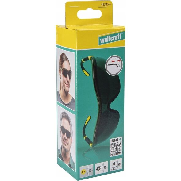 Wolfcraft Okulary ochronne OUTDOOR, przyciemniane Wolfcraft CE 13306232 4006885493308