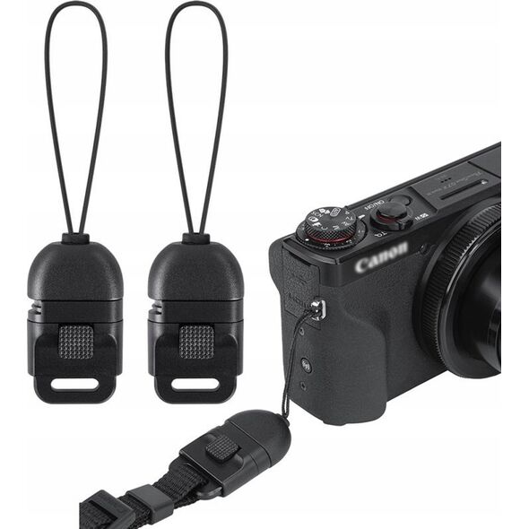 JJC 2x Klips Mocowanie Uchwyt Adapter Na Szeroki Pasek Do Aparatu Kamery / Qrk-psk2 13307273 6950291588586