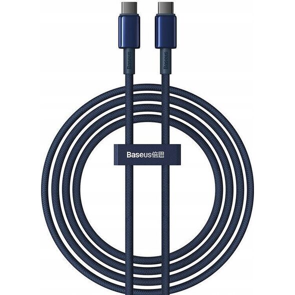 Kabel USB Baseus USB-C - USB-C 2 m Niebieski (P10319800321-04) 13307585 6932172655532