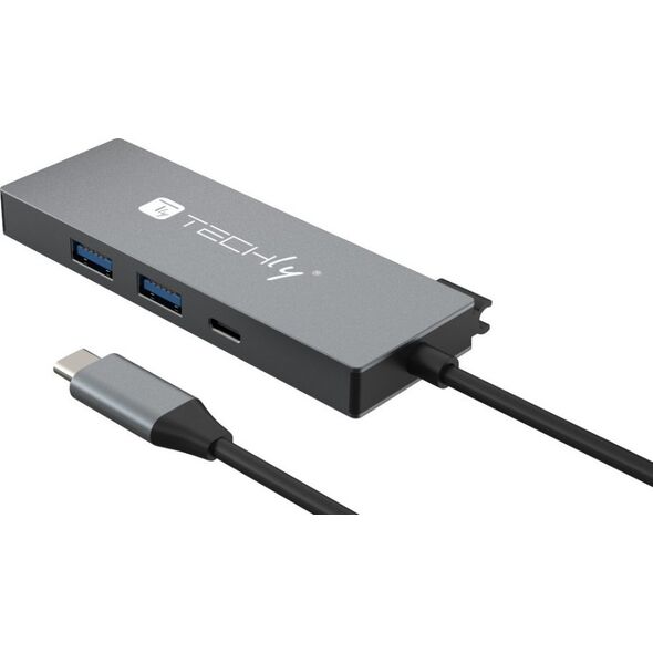 HUB USB Techly Techly Hub USB-C 4 in 1 13308011 8059018366952
