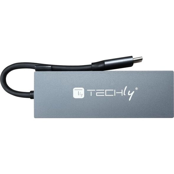 HUB USB Techly Techly Hub USB-C 4 in 1 13308011 8059018366952