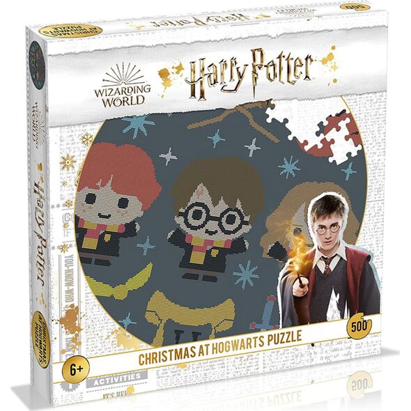 Harry Potter Harry Potter - Puzzle 500 elementów w ozdobnym pudełku (Christmas at Hogwarts) 13315814 5036905046558