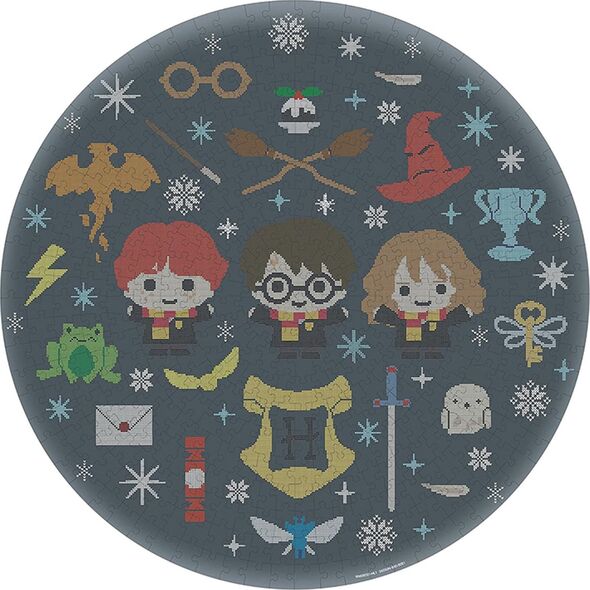 Harry Potter Harry Potter - Puzzle 500 elementów w ozdobnym pudełku (Christmas at Hogwarts) 13315814 5036905046558
