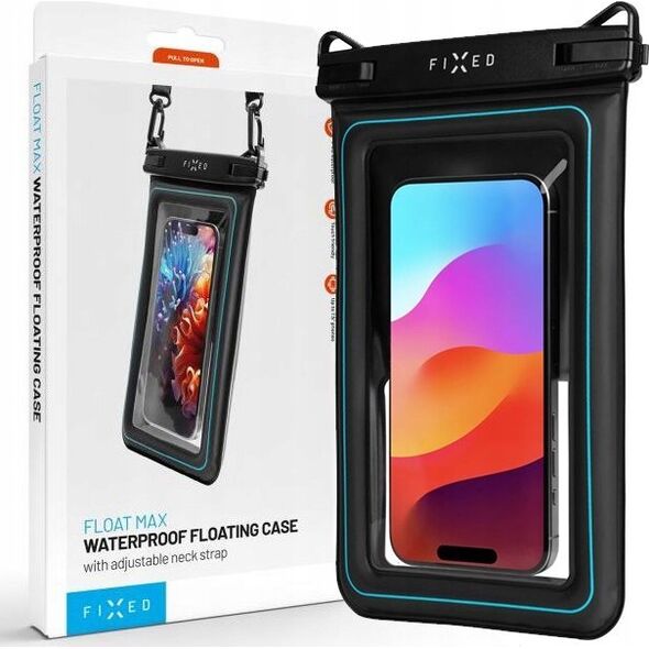 Fixed Etui wodoszczelne FIXED Float Max do iPhone przeźroczyste/czarne - Gwarancja bezpieczeństwa. Proste raty. Bezpłatna wysyłka od 170 zł. 13316814 8591680163168