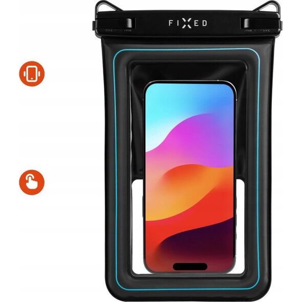 Fixed Etui wodoszczelne FIXED Float Max do iPhone przeźroczyste/czarne - Gwarancja bezpieczeństwa. Proste raty. Bezpłatna wysyłka od 170 zł. 13316814 8591680163168