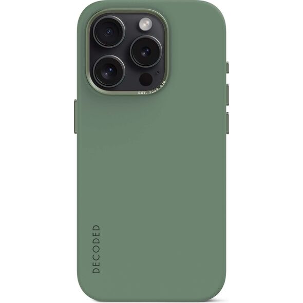 Decoded Decoded AntiMicrobial Silicone Backcover iP 15 Pro Max SageLeaf 13317165 8720593011116