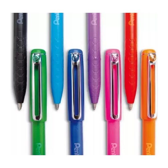Pentel Długopis Pentel iZee BX457 czarny, CZARNY 13318264 884851040930