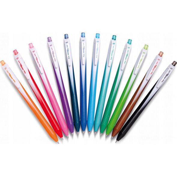 Pentel Pióro kulkowe Pentel EnerGel BL437 brązowe, BRĄZOWY 13318265 884851033246