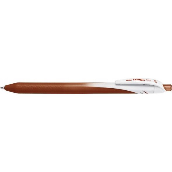 Pentel Pióro kulkowe Pentel EnerGel BL437 brązowe, BRĄZOWY 13318265 884851033246