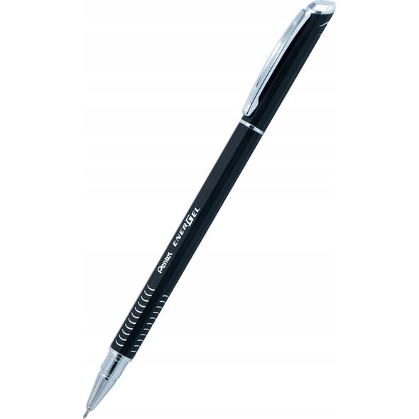Pentel Cienkopis kulkowy Pentel EnerGel BLN455 (wkład niebieski) czarny, CZARNY 13318266 810035300941