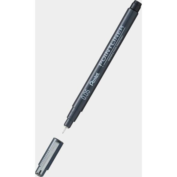 Pentel Cienkopis Pentel PointLiner 0.2mm czarny 13318273 884851060143