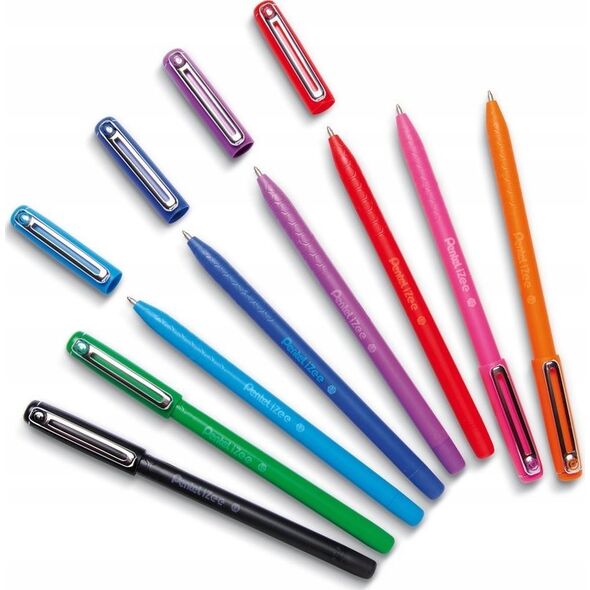 Pentel Długopis Pentel iZee BX457 fioletowy, FIOLETOWY 13318278 884851041005