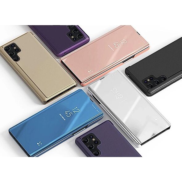 Hurtel Etui Clear View Case do Samsung S24+ z klapką - niebieskie 13319701 9145576284155