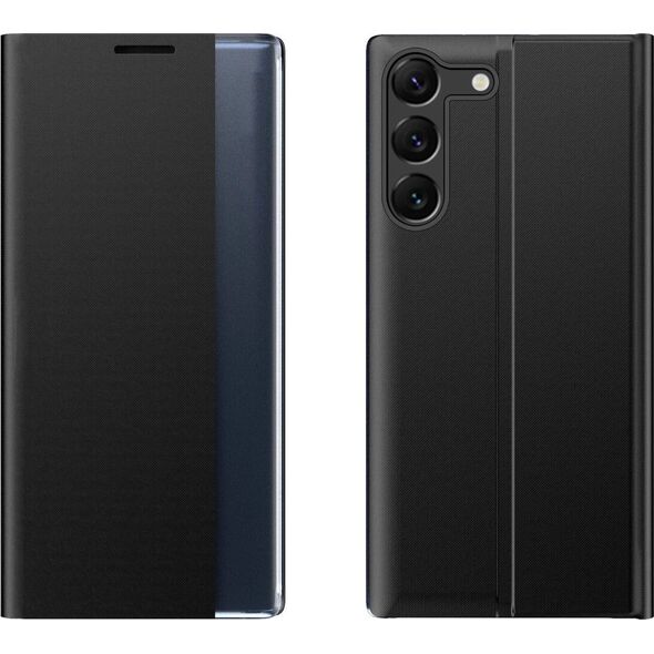 Hurtel Etui New Sleep View Case do Xiaomi POCO C65 / Redmi 13C z klapką - czarne 13319783 9145576284384