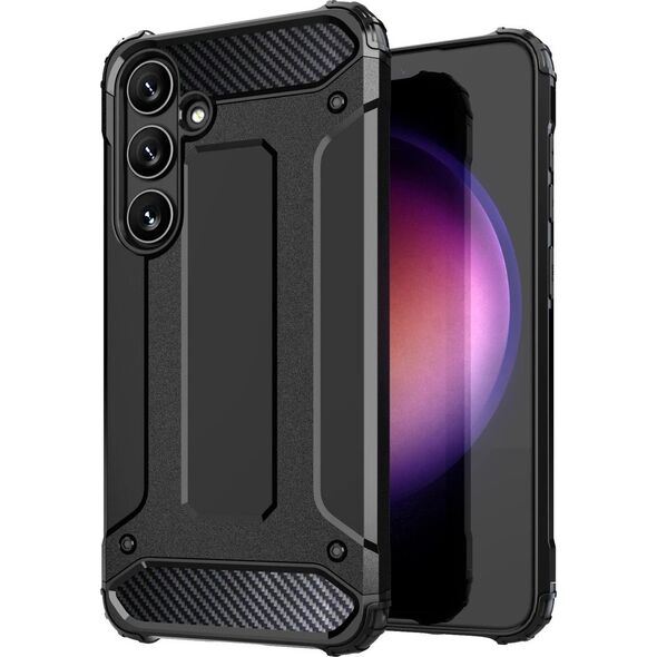 Hurtel Etui pancerne wzmacniane do Samsung Galaxy S24+ Hybrid Armor czarne Etui pancerne wzmacniane do Samsung Galaxy S24+ Hybrid Armor czarne 13319814 9145576284964
