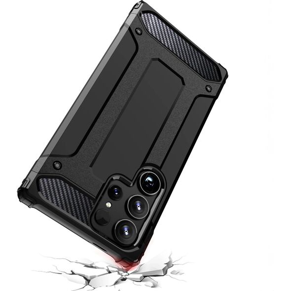 Hurtel Etui pancerne wzmacniane do Samsung Galaxy S24 Ultra Hybrid Armor czarne HURTEL 13320071 9145576284988