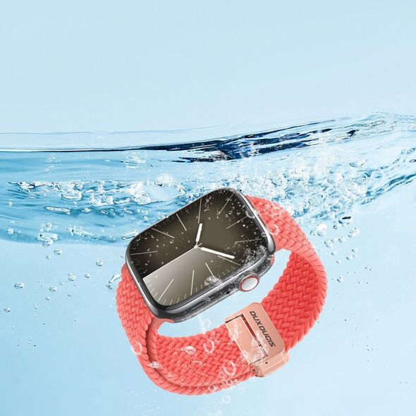 Dux Ducis DUX DUCIS pasek MIXTURE PRO pleciony do Apple Watch 38 / 40 / 41 mm guava 13321080 6934913023952