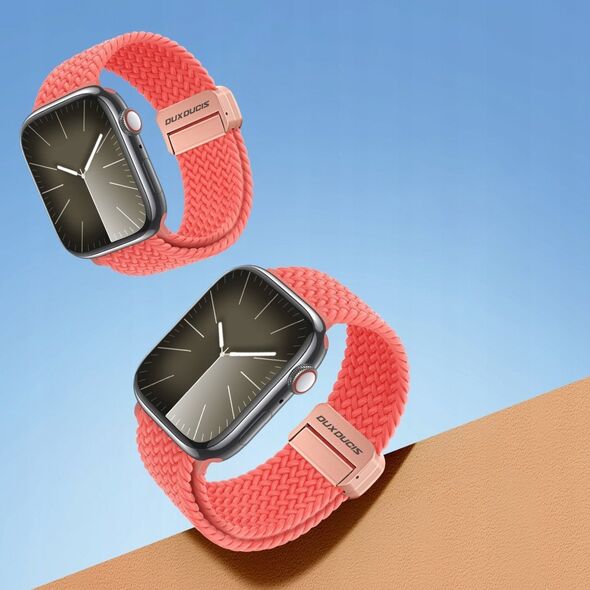 Dux Ducis DUX DUCIS pasek MIXTURE PRO pleciony do Apple Watch 38 / 40 / 41 mm guava 13321080 6934913023952