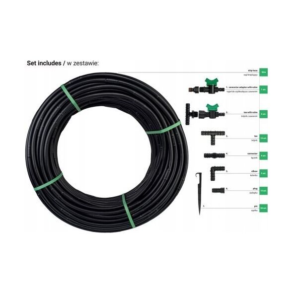 Sourcing Drip hose with accessories Bradas WATER FLOW DRIP-50m 13328231 5907544441601