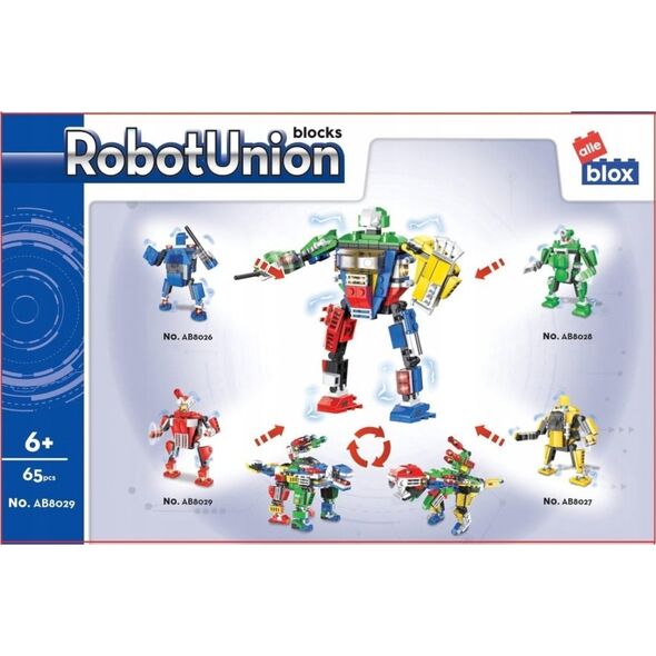ALLEBLOX KLOCKI KONSTR ALLEBLOX ROBOT 65EL 15X10X5  PUD1 13332596 5904335831054