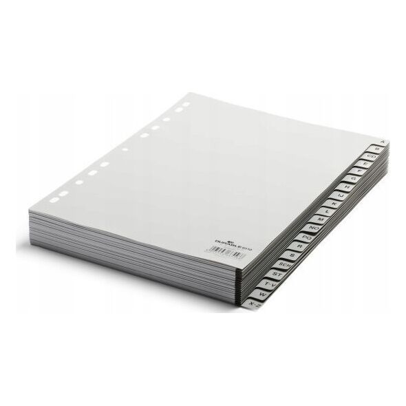 Durable DURABLE A-Z Register A4 20tlg. aus PP volldeck. grau 13332703 4005546665566