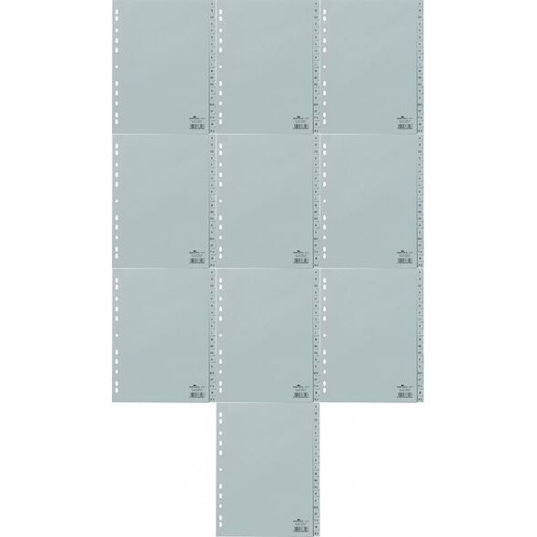 Durable DURABLE A-Z Register A4 20tlg. aus PP volldeck. grau 13332703 4005546665566