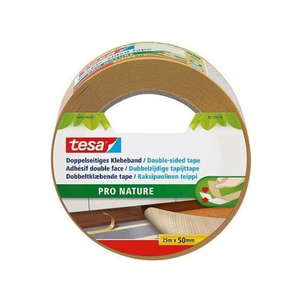 Tesa tesa doppelseitiges Klebeband Pro Nature 25m 50mm 13333147 4042448211095
