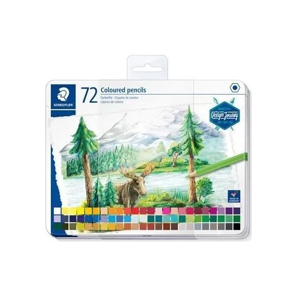 Staedtler STAEDTLER "Design Journey" Metalletui mit 72 Farbstiften 13333655 4007817071076