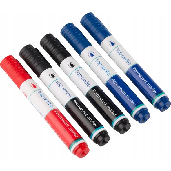 Topwrite Topwrite - Marker do tablic suchościeralnych 3 szt. (czarny) 13335069 8711252452548
