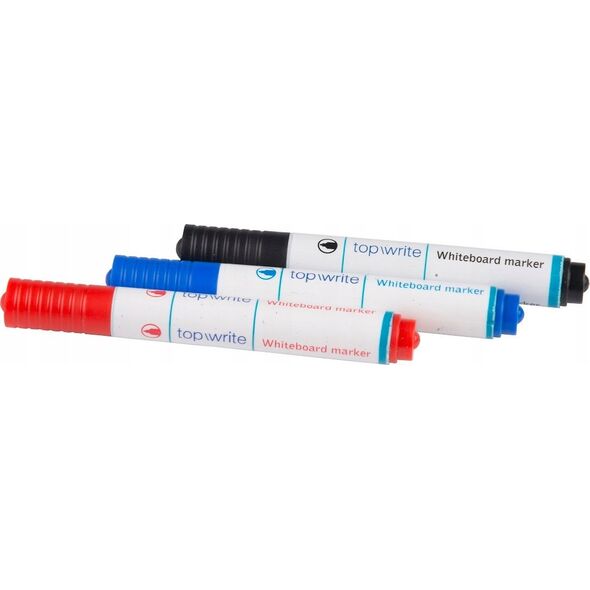 Topwrite Topwrite - Marker do tablic suchościeralnych 3 szt. (czarny) 13335069 8711252452548
