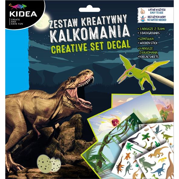 Derform ZEST KREAT KALKOMANIA DINOZAURY KIDEA PUD 13335201 5901130092543