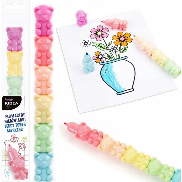 Derform PISAKI NIEDZWIADKI 6KOL PASTEL WIEZA KIDEA WB 13335208 5901130097401