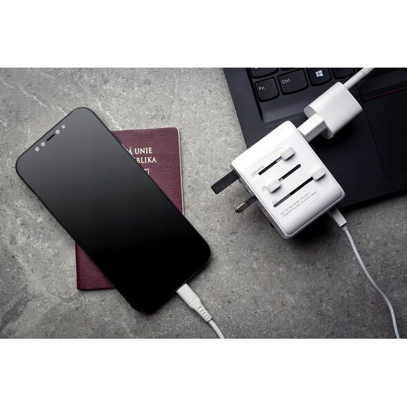 Ładowarka Fixed FIXED ładowarka / adapter podróżny 3xUSB-C/ 2xUSB-A 65W biały - Gwarancja bezpieczeństwa. Proste raty. Bezpłatna wysyłka od 170 zł. 13336181 8591680148981