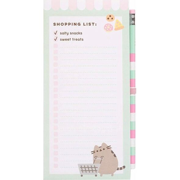 Pusheen Pusheen - Lista zakupów magnetyczna na lodówkę z kolekcji Foodie (10 x 21 cm) 13336563 8435497291181